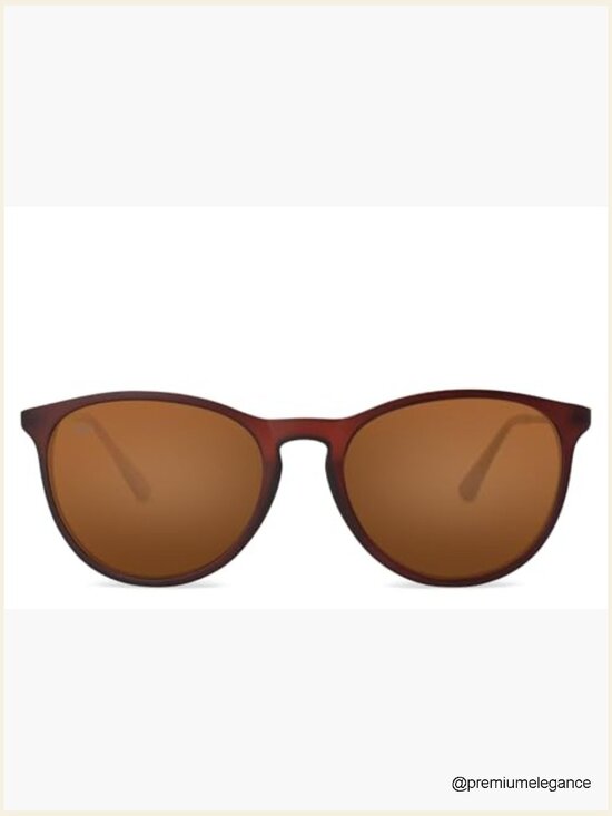 Lightweight Polarized Sunglasses for Women Round UV Protection Scratch Resistant